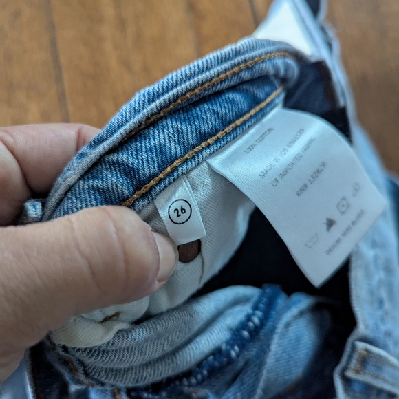 GRLFRND Courtney Low Rise Loose Boot Jeans in Rosarito Size 26 Retro Casual - Picture 6 of 10